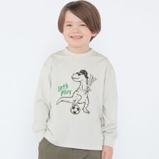 【SHIPS KIDS別注】ARCH＆LINE:100～130cm / ダイナソー ロングスリーブ