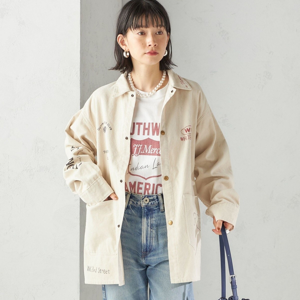 WHITE FIELD SHIPS別注 カバーオール 予約》【SHIPS別注】WHITE FIELD: 50th ANNIV カバーオール
