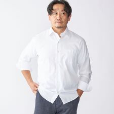 SHIPS: SMOOTH TEX ワイドカラー シャツ