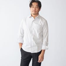 SHIPS: SMOOTH TEX ワイドカラー シャツ