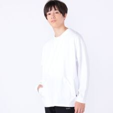 SHIPS KIDS:140～160cm /ファスナー ポケット付き ロング スリーブ Tシャツ