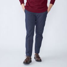 SHIPS: 〈手洗い可能〉ノープリーツ ツイル 4WAY ストレッチ パンツ