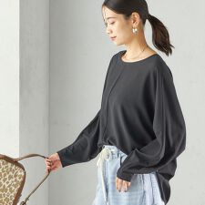 〈手洗い可能〉前後 2WAY シアー ドルマン ブラウス