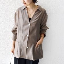 〈手洗い可能〉シアー ジャケット 羽織