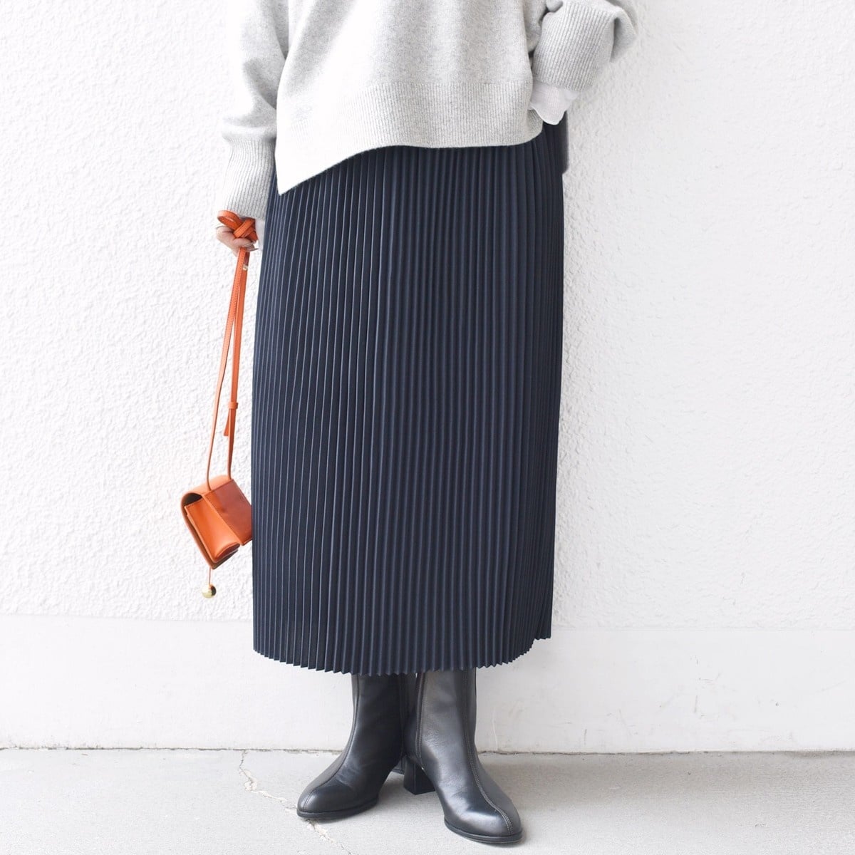 プリーツ ミディ ウエスト ゴム スカート | シップス(SHIPS) | マルイ