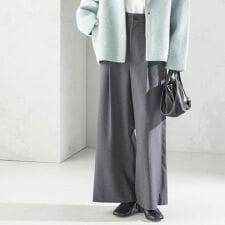 〈手洗い可能〉ソフィー ツイル ストレッチ ポケット デザイン パンツ