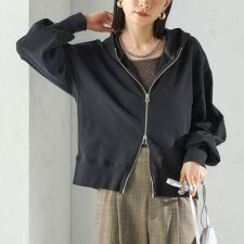《予約》ミニ 裏毛 ジップ アップ フーディ