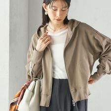 ミニ 裏毛 ジップ アップ フーディ