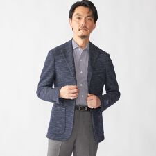 SHIPS: LANIFICIO ROMA メランジ ソリッド ジャケット