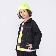 SHIPS KIDS:100～130cm /ヴィンテージ ライク デニム ジャケット