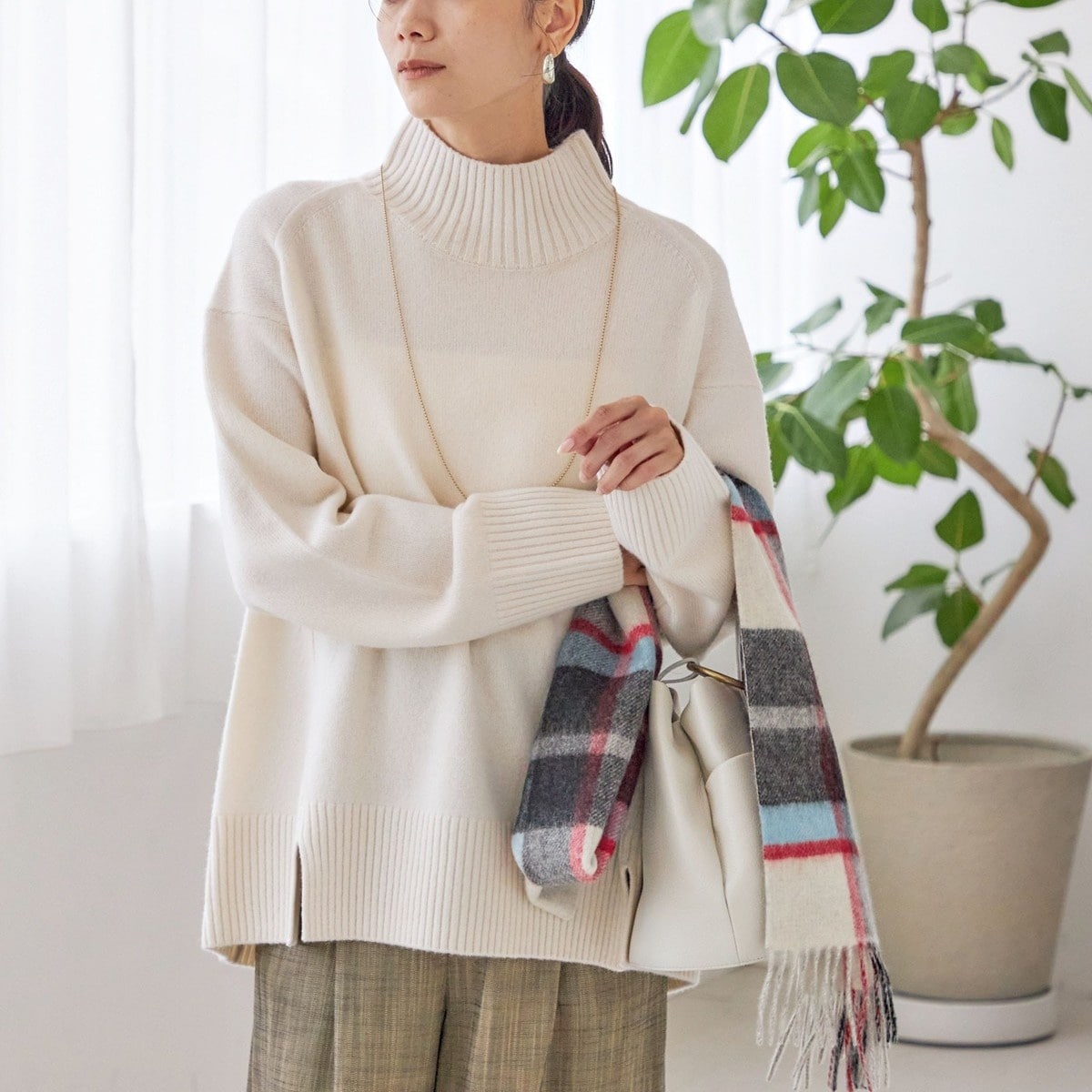 手洗い可能〉ウール カシミヤ ハイネック プルオーバー | シップス