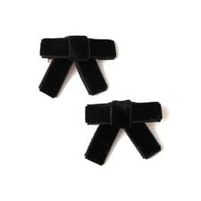 SHIPS KIDS: ベロア ミニ リボン ヘアピン セット