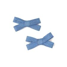 SHIPS KIDS:ツイル リボン ヘアピン セット