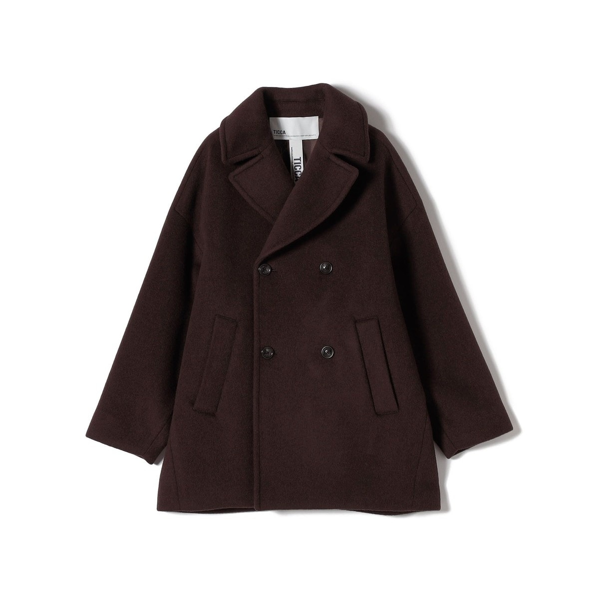 TICCA / ティッカ レオパードシャギーピーコート 0243410252