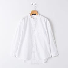 SHIPS KIDS:140～160cm /バンドカラー シャツ