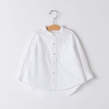 SHIPS KIDS:90cm /バンドカラー シャツ