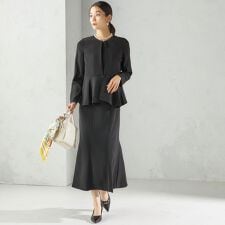 《予約》Kaene:〈セレモニー対応可〉フレア ジャケット ワンピース