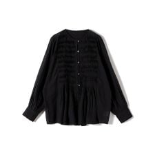 Fanaka:〈手洗い可能〉デザインピンタック ブラウス