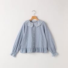 シップス(SHIPS)のSHIPS KIDS:140～150cm /刺繍 フリルカラー ブラウス