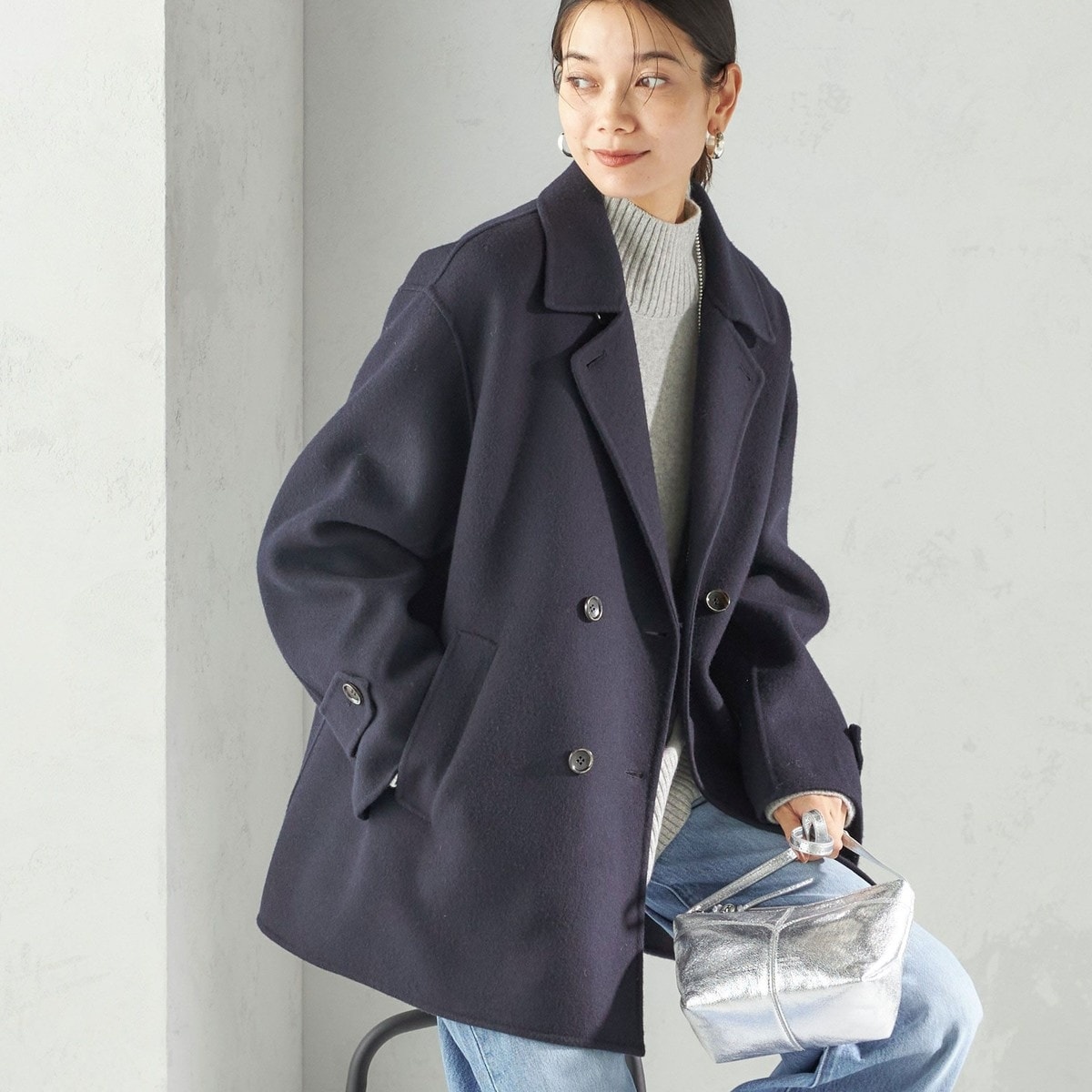 【美品】SHIPS シップス SUPER140キーネックショートコート 40 楽天市場】【SALE／30%OFF】SUPER140キーネックショートコート