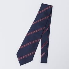 Errico Formicola: シルク ジャカード ダブルストライプ ネクタイ