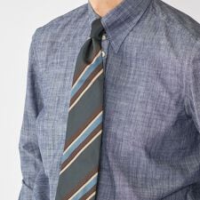 Holliday＆Brown: シルク レジメンタル ネクタイ