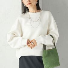 シップス(SHIPS)の《予約》〈手洗い可能〉ラメ ダンボール カットソー