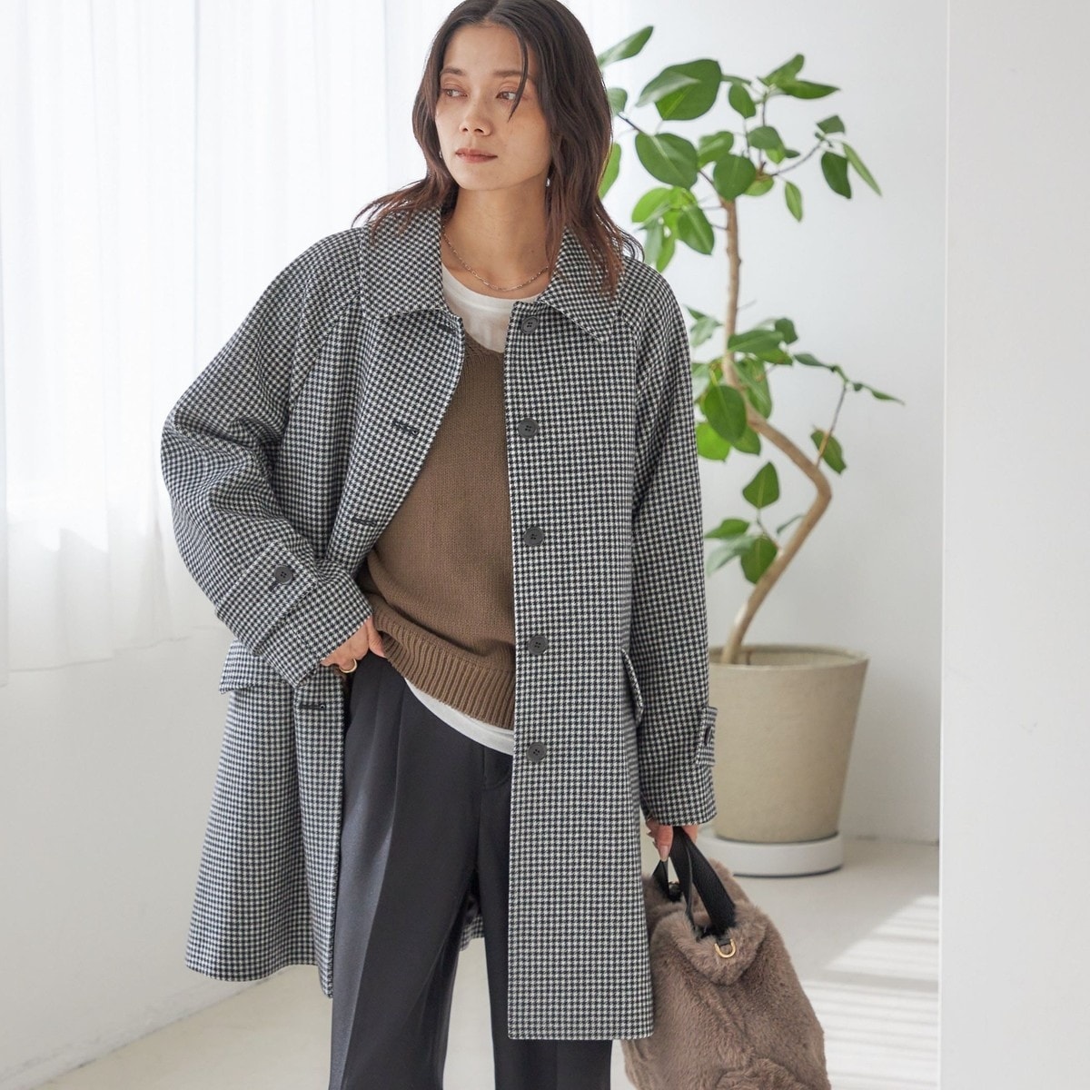 T/C ツイル ステンカラー ショート コート ◇ | シップス(SHIPS