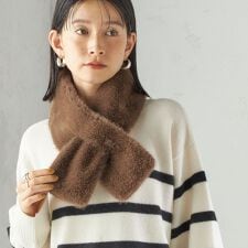 シップス(SHIPS)の〈手洗い可能〉フェイク ファー マフラー