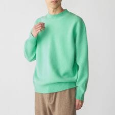 SHIPS:〈手洗い可能〉7ゲージ ウール カシミヤ ボイル モックネック