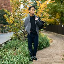 SHIPS:〈手洗い可能〉ミックス ポリ ショールカラー ニット カーディガン