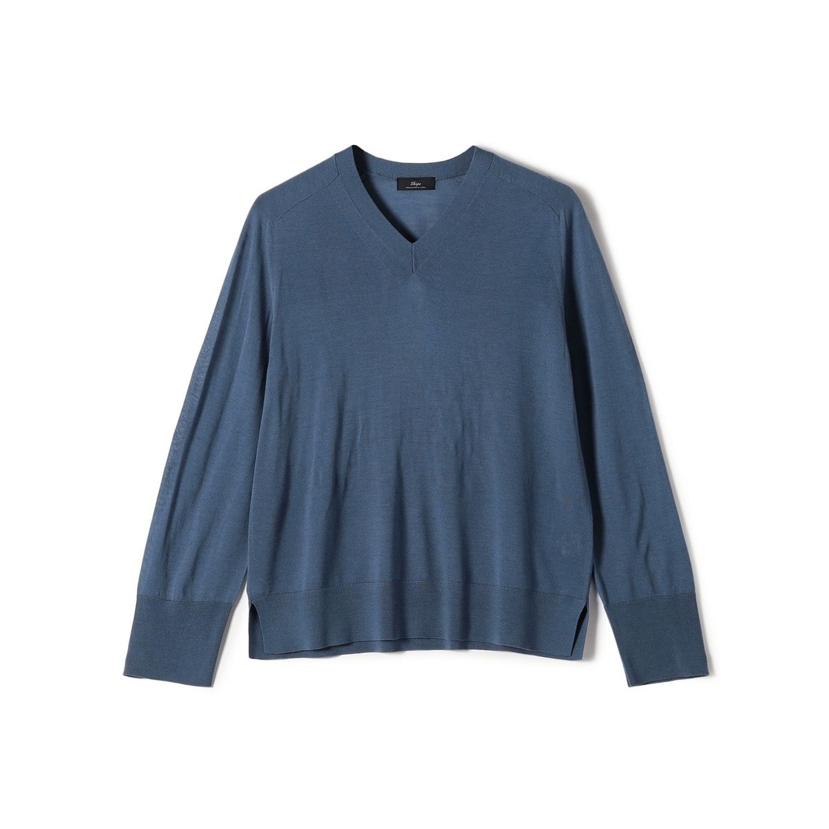 [�}���C]SHIPS Primary Navy Label:18G ZEGNA V�l�b�N �j�b�g/�V�b�v�X�iSHIPS�j �u���[