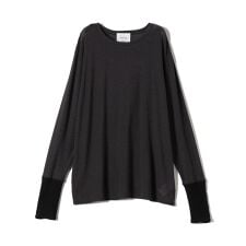 assiette:カシミヤ シルク ボーダー カットソー