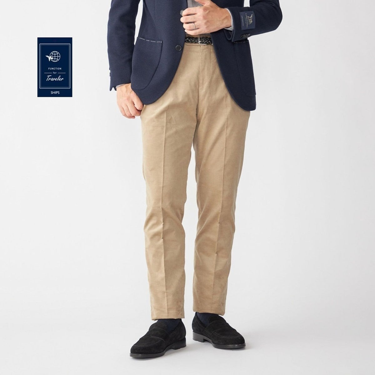 SHIPS: ラグジュアリー タータンチェック スラックス パンツ