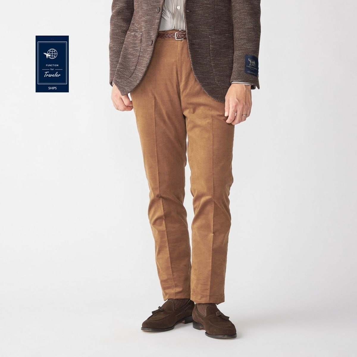 SHIPS: ラグジュアリー タータンチェック スラックス パンツ