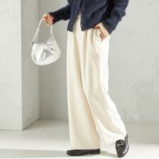 〈手洗い可能〉スラブ ツイル イージー スラックス パンツ