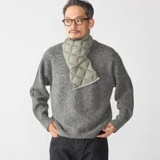 【SHIPS別注】TAION: 〈手洗い可能〉キルティング ダウン マフラー