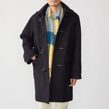 SHIPS: S140 ウールシルク ダッフル コート