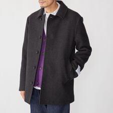 シップス(SHIPS)のSHIPS: ウールシルク シングル ピーコート