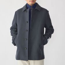 シップス(SHIPS)のSHIPS: ウールシルク シングル ピーコート