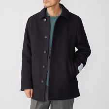 シップス(SHIPS)のSHIPS: ウールシルク シングル ピーコート