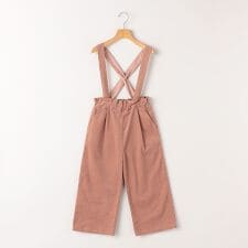 SHIPS KIDS:100～130cm / コーデュロイ ストラップ ワイド パンツ