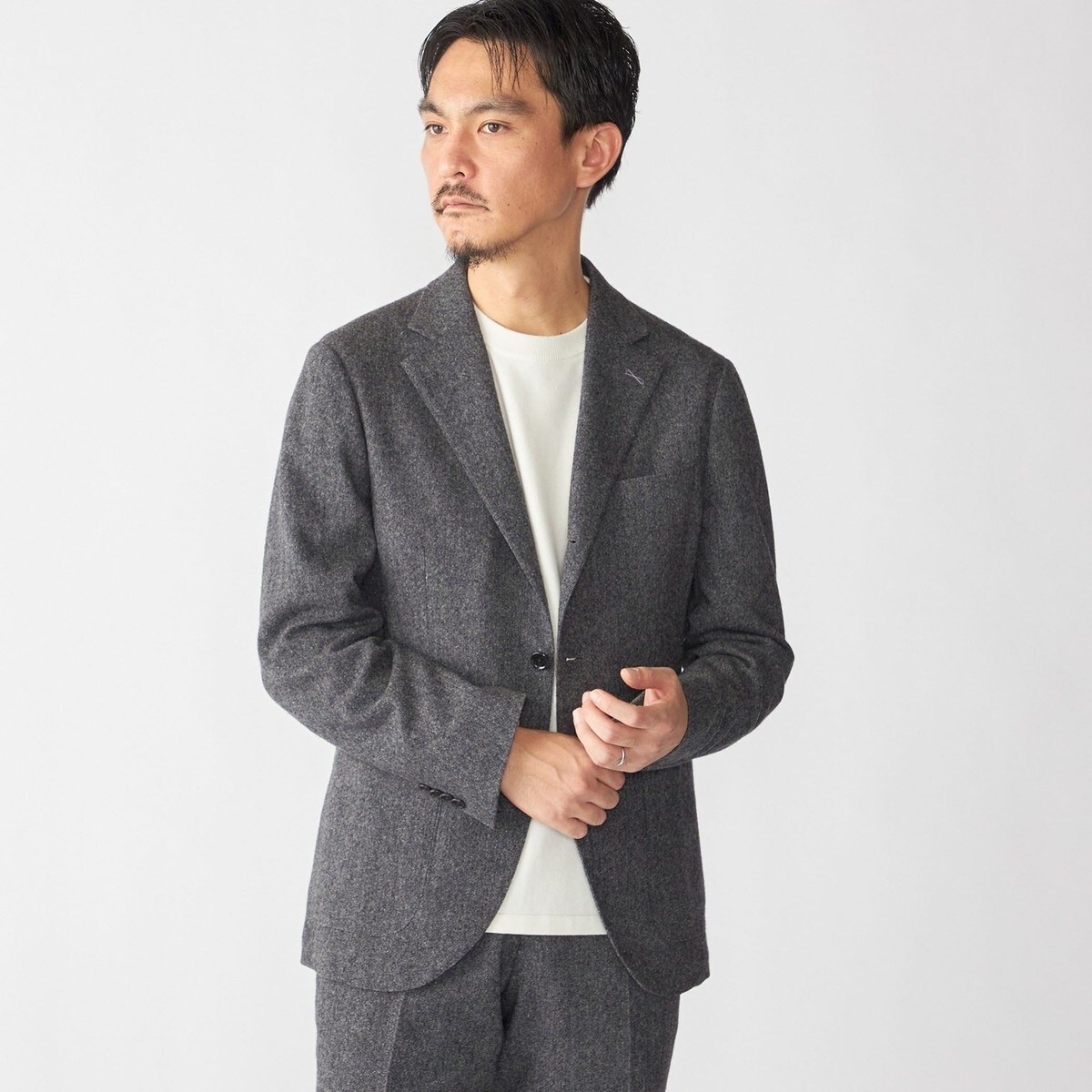 SHIPS セットアップ SHIPS any:〈撥水/軽量/ストレッチ〉SOLOTEX(R) シアサッカー