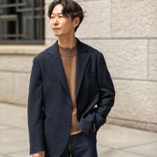 SHIPS:〈FUNCTION〉〈セットアップ対応〉ホームスパン ジャケット