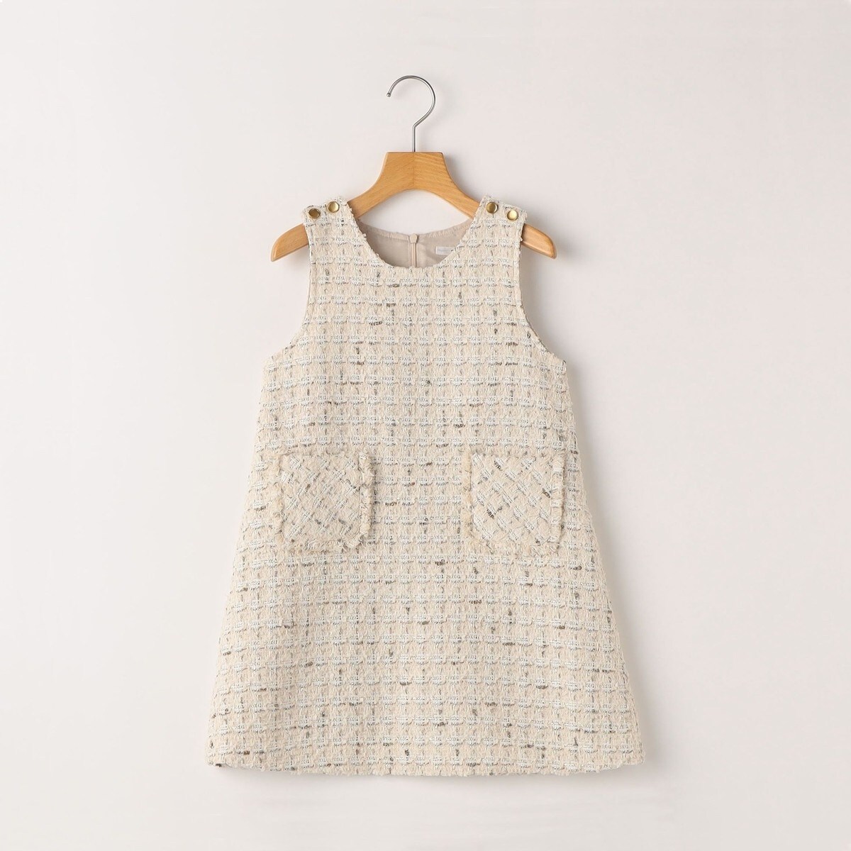 SHIPS KIDS:90cm / ツイード ジャンパー ワンピース | シップス
