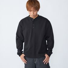 City Ambient Products: ダブルフェイス カノコ ヘンリーネック カットソー