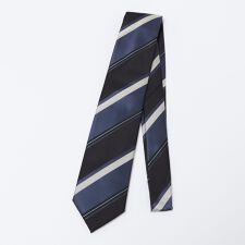 SHIPS: シルク ツイル サテン ストライプ ネクタイ