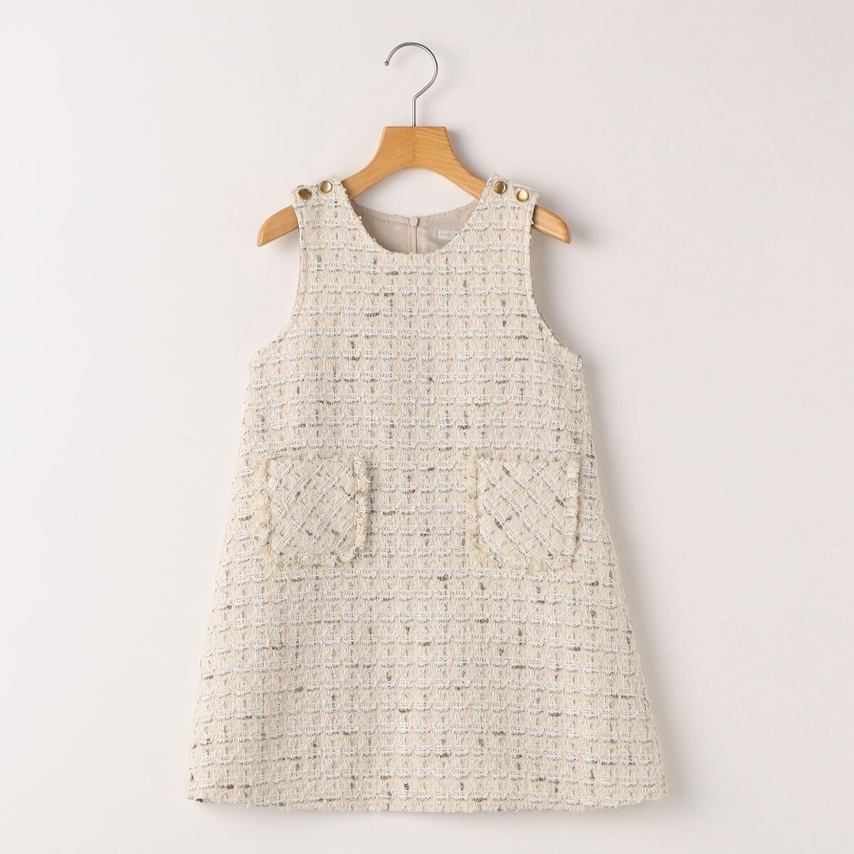 【完売商品】ツイードジャンパーワンピース ツイードジャンパーワンピース | DRESS | OBLI