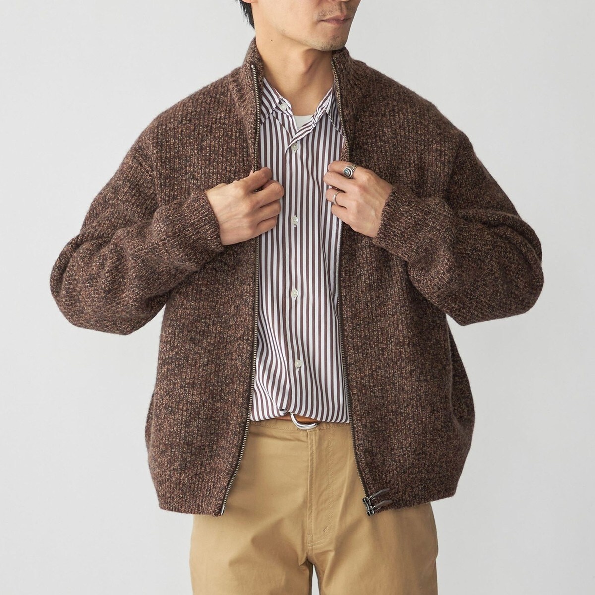 NEEDLES／ニードルズ MOHAIR CARDIGAN － Zigzag モヘア