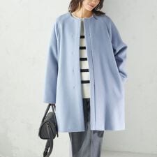 Pure SUPER100 ノーカラー コート